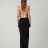 EFFIE KATS (black) Gabbi backless strap gown