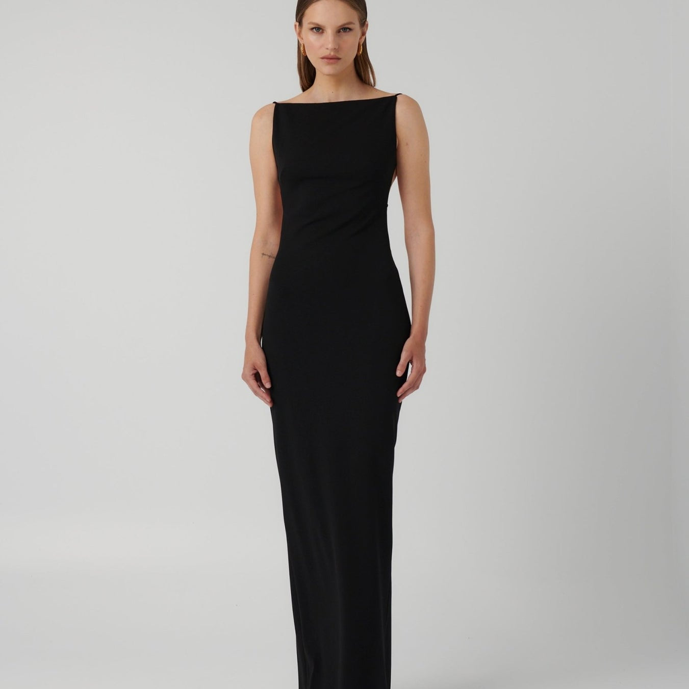 EFFIE KATS (black) Gabbi backless strap gown
