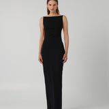 EFFIE KATS (black) Gabbi backless strap gown