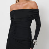 EFFIE KATS (black) Gwen long sleeve gown