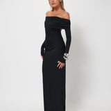 EFFIE KATS (black) Gwen long sleeve gown