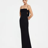 EFFIE KATS (black) Haviiland drape backless gown