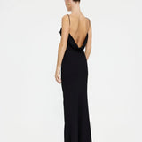 EFFIE KATS (black) Haviiland drape backless gown