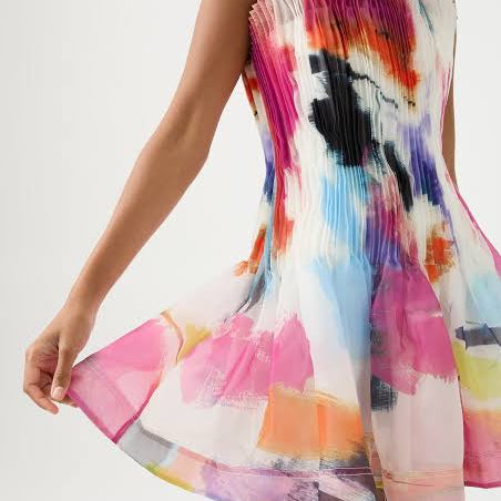 AJE (multicoloured) Celestial pleated mini