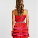 ELIYA THE LABEL (red) Maryanne frill mini