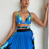 MANNING CARTELL (blue) Curtain of the Moon skirt set