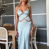 BEC AND BRIDGE (sky blue) Diamond Day silk maxi