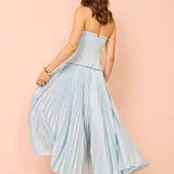 ACLER (baby blue) Avonlea pleated maxi