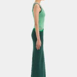 SIR THE LABEL (emerald/green) Salvador tank top skirt set