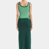 SIR THE LABEL (emerald/green) Salvador tank top skirt set