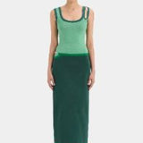 SIR THE LABEL (emerald/green) Salvador tank top skirt set