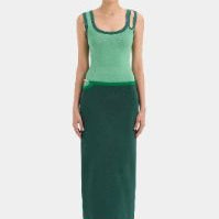 SIR THE LABEL (emerald/green) Salvador tank top skirt set