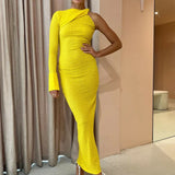 CAMILLA AND MARC (yellow) Cypress one sleeve maxi