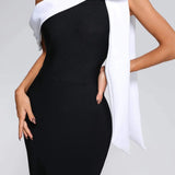 YOJANI (black/white) Valentina midi
