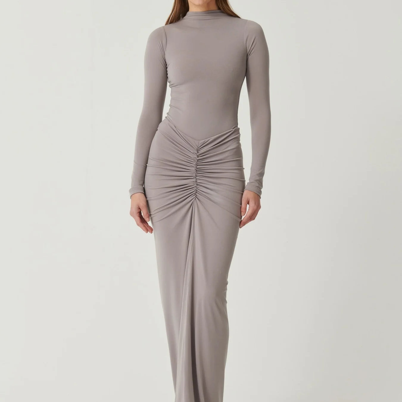 EFFIE KATS (ash grey) Kayson long sleeve skirt set