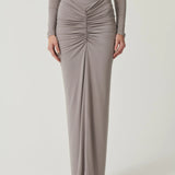 EFFIE KATS (ash grey) Kayson long sleeve skirt set