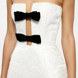EFFIE KATS (white/ivory) Kiera strapless bow midi