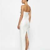 EFFIE KATS (white/ivory) Kiera strapless bow midi