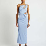 CHRISTOPHER ESBER (baby blue) Compact Rib Carina Interlinked midi