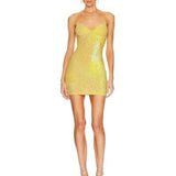 NATALIE ROLT (yellow) sequin mini