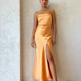 BEC AND BRIDGE (orange) Nadia silk maxi
