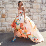 LEO LIN (floral) Florescence puffy gown