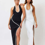 BIANCA AND BRIDGETT (black/Pearl) Laura gown