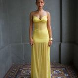DECONDUARTE (yellow) Belle mesh maxi