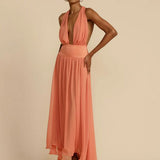 ARCINA ORI (tangerine/orange) Serena halter neck