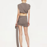 EFFIE KATS (Grey/nutmeg) Bacall top/skirt set
