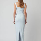 EFFIE KATS (baby blue) Marbella square neck gown