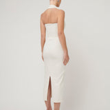 EFFIE KATS (white/ivory) halter meline midi
