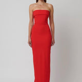 EFFIE KATS (red) MONROE GOWN strapless maxi