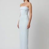 EFFIE KATS (blue) MONROE GOWN strapless maxi