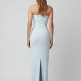 EFFIE KATS (blue) MONROE GOWN strapless maxi