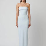EFFIE KATS (blue) MONROE GOWN strapless maxi
