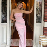 NATALIE ROLT (pink) Miranda strapless gown