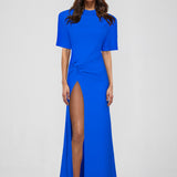 ATOIR (electric blue) Raya tshirt high leg split gown