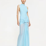 EFFIE KATS (blue) Roza mesh maxi