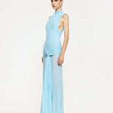 EFFIE KATS (blue) Roza mesh maxi