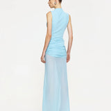EFFIE KATS (blue) Roza mesh maxi