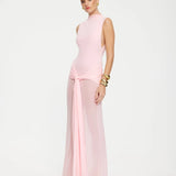 EFFIE KATS (pink) Roza high neck gown