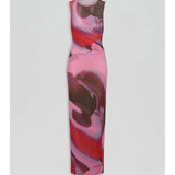 SCANLAN THEODORE (pink/red/purple) multicoloured watercolour maxi