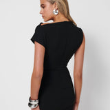 EFFIE KATS (black) Shenise off shoulder mini