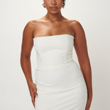 EFFIE KATS (white) Sierra strapless midi