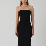 EFFIE KATS (black) MONROE GOWN strapless maxi