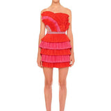 ELIYA THE LABEL (red) Maryanne frill mini