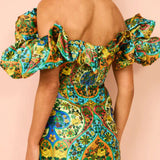 ALEMAIS (Multi) Sophie Off Shoulder Mini