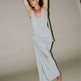 PARIS GEORGIA (grey/silver) ballerina open neck drape gown