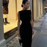 EFFIE KATS (black) Verona high neck gown